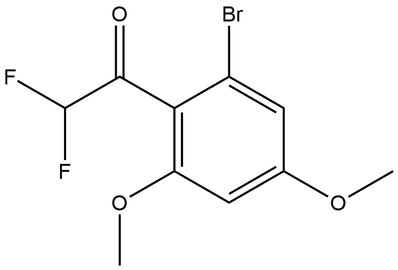 1-(2-bromo-4,6-dimethoxyphenyl)-2,2-difluoroethanone Structure