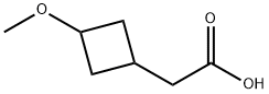 Cyclobutaneacetic acid, 3-methoxy- 结构式