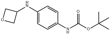 tert-butyl
N-{4-[(oxetan-3-yl)amino]phenyl}carbamate Structure