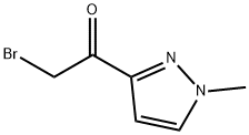 2-溴-1-(1-甲基1H-吡唑-3-基)乙酮 结构式