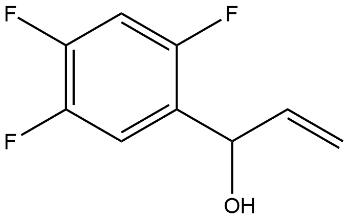 α-Ethenyl-2,4,5-trifluorobenzenemethanol 结构式