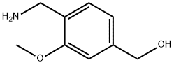 Benzenemethanol, 4-(aminomethyl)-3-methoxy- Structure