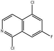 Isoquinoline, 1,5-dichloro-7-fluoro- 化学構造式