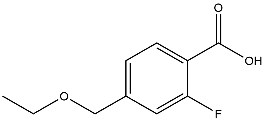 4-(Ethoxymethyl)-2-fluorobenzoic acid,1695479-50-5,结构式