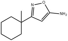 5-Isoxazolamine, 3-(1-methylcyclohexyl)- 化学構造式