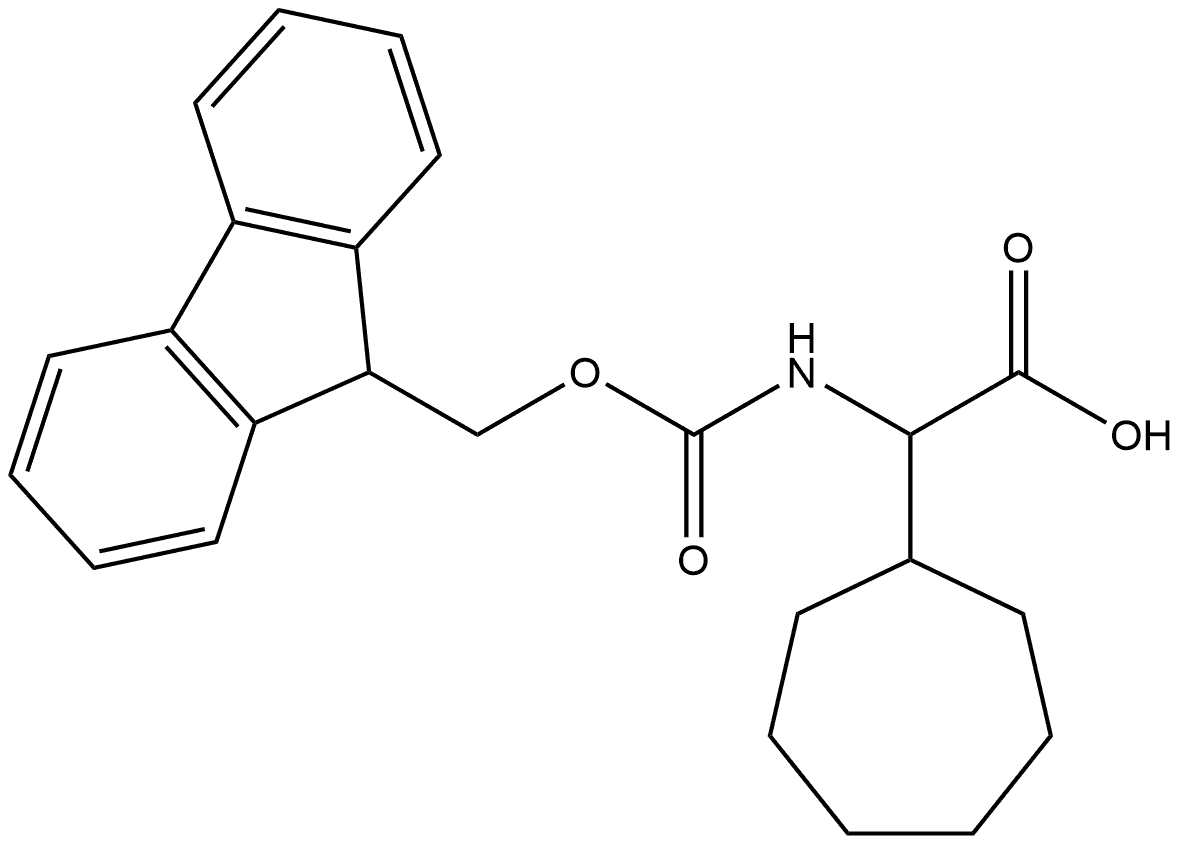 2-环庚基-2-({[(9H-芴-9-基)甲氧基]羰基}氨基)乙酸, 1695699-56-9, 结构式