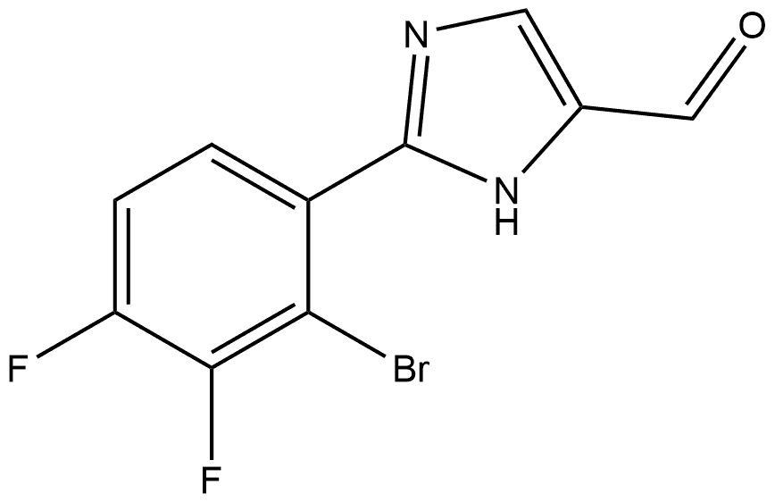 2-(2-溴-3,4-二氟苯基)-1H-咪唑-5-甲醛,1695770-83-2,结构式