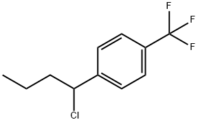 1-(1-Chlorobutyl)-4-(trifluoromethyl)benzene Struktur