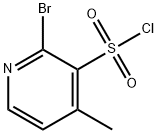 2-溴-4-甲基吡啶-3-磺酰氯, 1696210-42-0, 结构式