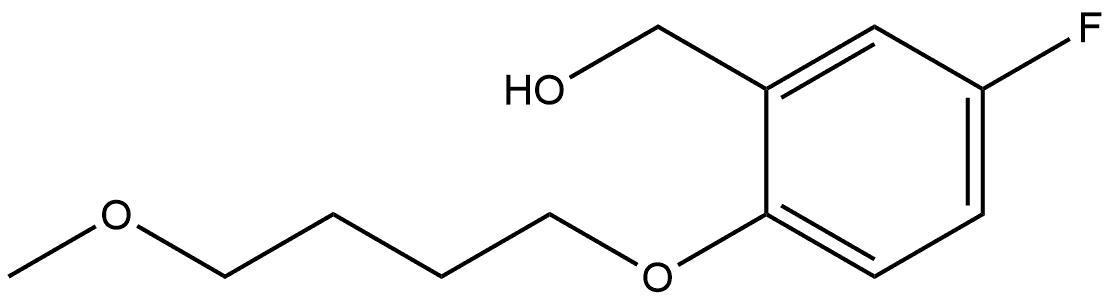 5-Fluoro-2-(4-methoxybutoxy)benzenemethanol 结构式