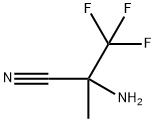 2-amino-3,3,3-trifluoro-2-methylpropanenitrile Structure