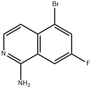 1-Isoquinolinamine, 5-bromo-7-fluoro- 化学構造式