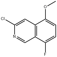 Isoquinoline, 3-chloro-8-fluoro-5-methoxy- Structure