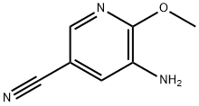 3-Pyridinecarbonitrile, 5-amino-6-methoxy- 化学構造式