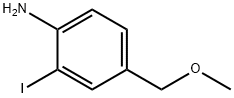 Benzenamine, 2-iodo-4-(methoxymethyl)- Struktur