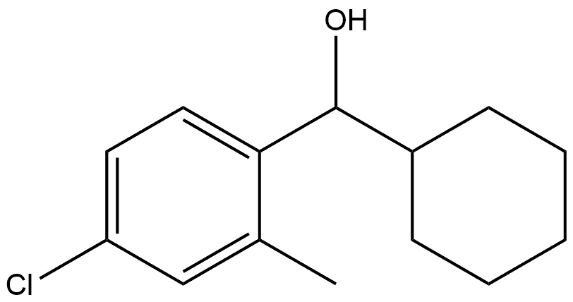 4-Chloro-α-cyclohexyl-2-methylbenzenemethanol Structure