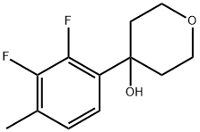 4-(2,3-difluoro-4-methylphenyl)tetrahydro-2H-pyran-4-ol,1697638-51-9,结构式