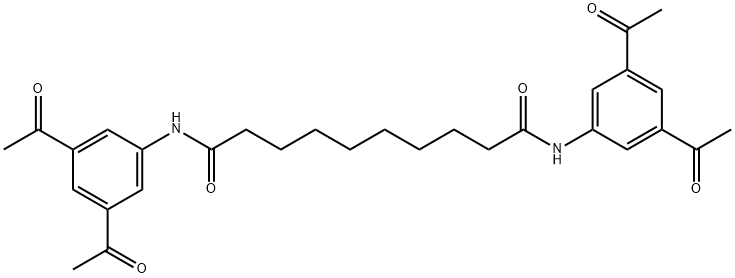 Decanediamide, N1,N10-bis(3,5-diacetylphenyl)- Struktur