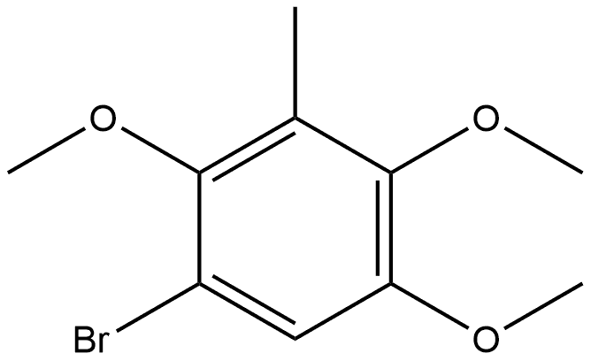 1-Bromo-2,4,5-trimethoxy-3-methylbenzene Structure