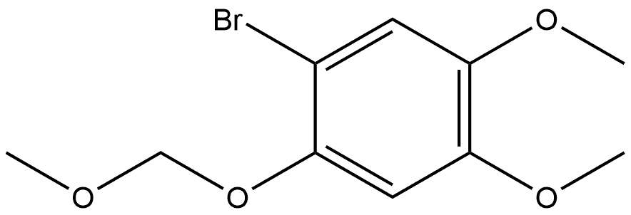 1-bromo-4,5-dimethoxy-2-(methoxymethoxy)benzene Structure