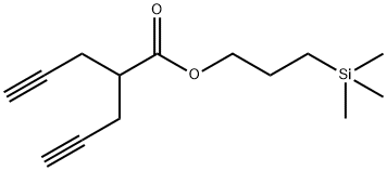 2-((Trimethylsilyl)methyl)pent-4-yn-1-yl pent-4-ynoate 结构式