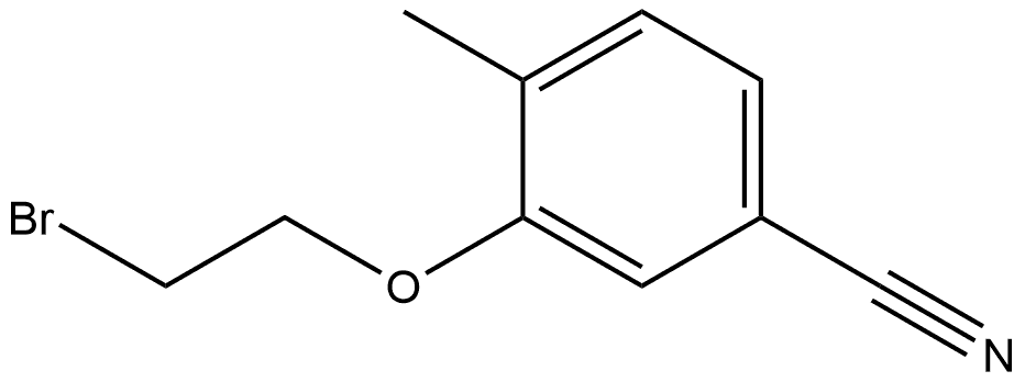 1698004-63-5 3-(2-Bromoethoxy)-4-methylbenzonitrile