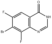 7-bromo-6,8-difluoro-quinazolin-4-ol Struktur