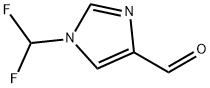 1H-Imidazole-4-carboxaldehyde, 1-(difluoromethyl)- 化学構造式