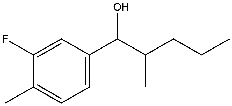 3-Fluoro-4-methyl-α-(1-methylbutyl)benzenemethanol Structure