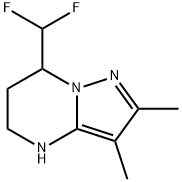 7-(Difluoromethyl)-2,3-dimethyl-4,5,6,7-tetrahydropyrazolo[1,5-a]pyrimidine Structure