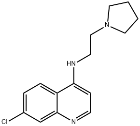 7-Chloro-N-(2-(pyrrolidin-1-yl)ethyl)quinolin-4-amine,169815-25-2,结构式