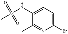 Methanesulfonamide, N-(6-bromo-2-methyl-3-pyridinyl)- Struktur