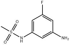 Methanesulfonamide, N-(3-amino-5-fluorophenyl)- Struktur