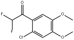 1-(2-Chloro-4,5-dimethoxyphenyl)-2,2-difluoroethanone Struktur