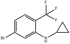 5-溴-N-环丙基-2-(三氟甲基)苯胺, 1698378-64-1, 结构式