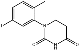 2,4(1H,3H)-Pyrimidinedione, dihydro-1-(5-iodo-2-methylphenyl)- Struktur