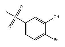 Phenol, 2-bromo-5-(methylsulfonyl)- Structure