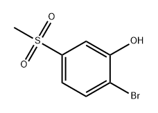 Phenol, 2-bromo-5-(methylsulfonyl)- Struktur