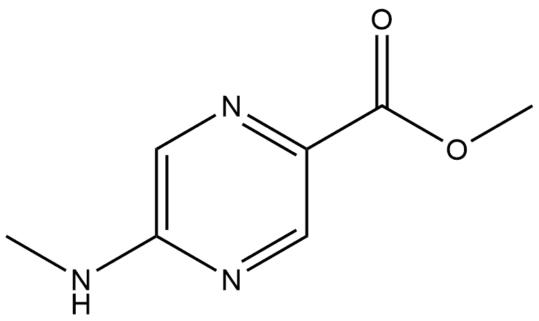 Methyl 5-(methylamino)-2-pyrazinecarboxylate Structure