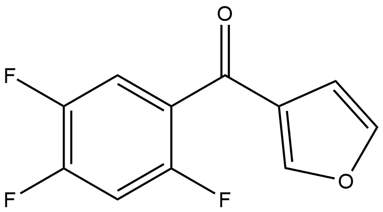 3-Furanyl(2,4,5-trifluorophenyl)methanone 结构式