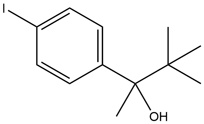 α-(1,1-Dimethylethyl)-4-iodo-α-methylbenzenemethanol,1699043-31-6,结构式