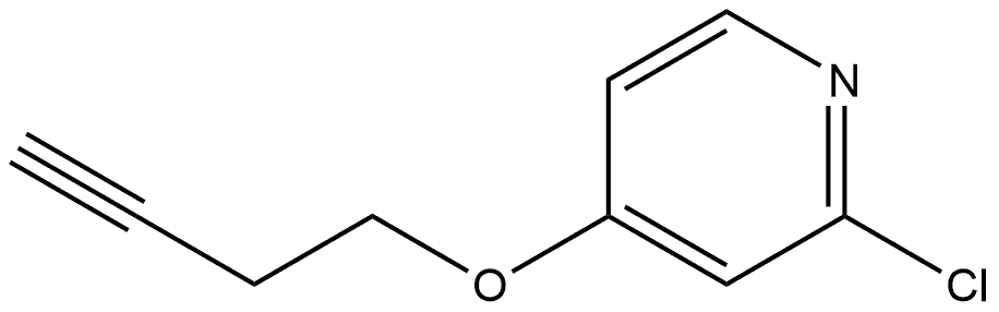 4-(3-Butyn-1-yloxy)-2-chloropyridine Structure