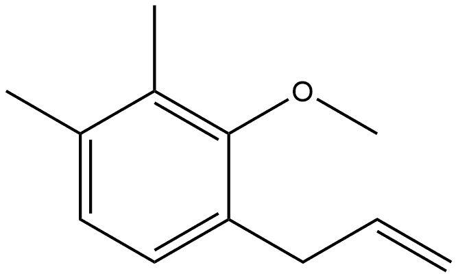 2-Methoxy-3,4-dimethyl-1-(2-propen-1-yl)benzene Structure