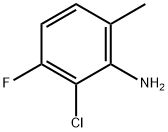 Benzenamine, 2-chloro-3-fluoro-6-methyl- Struktur