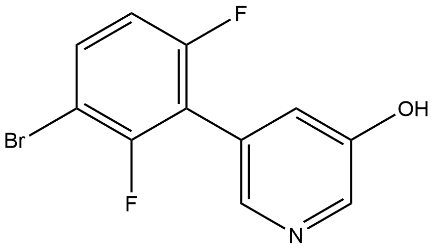 5-(3-Bromo-2,6-difluorophenyl)-3-pyridinol Structure