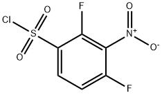 Benzenesulfonyl chloride, 2,4-difluoro-3-nitro- Struktur