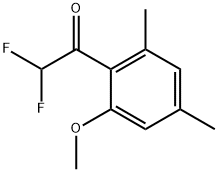 2,2-Difluoro-1-(2-methoxy-4,6-dimethylphenyl)ethanone 结构式