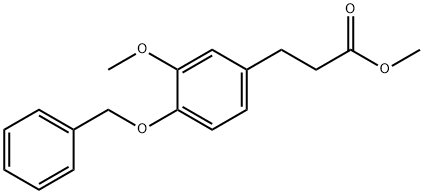 Benzenepropanoic acid, 3-methoxy-4-(phenylmethoxy)-, methyl ester