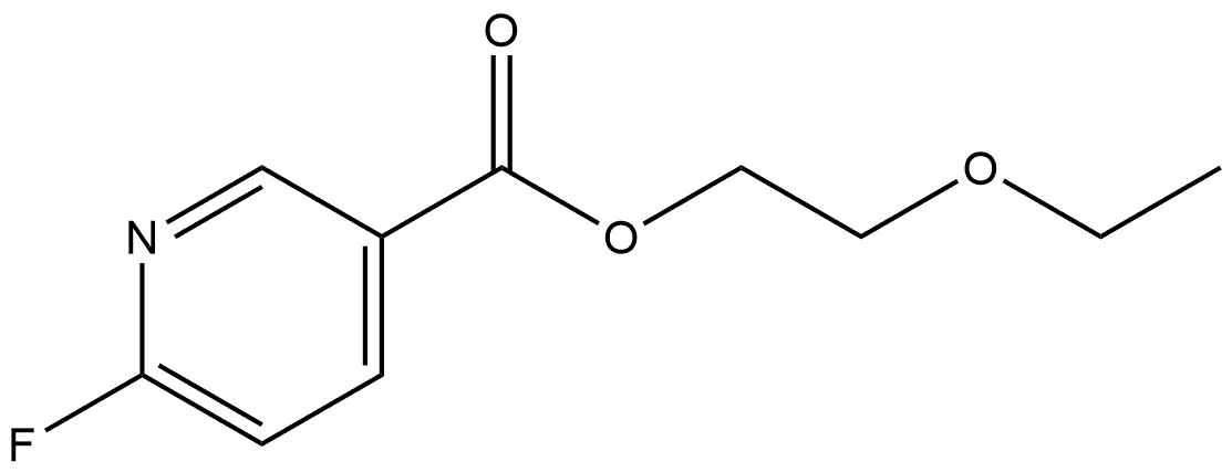 2-Ethoxyethyl 6-fluoro-3-pyridinecarboxylate Structure