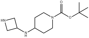 1-Piperidinecarboxylic acid, 4-(3-azetidinylamino)-, 1,1-dimethylethyl ester Structure